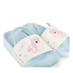 Badslippers BLAUW