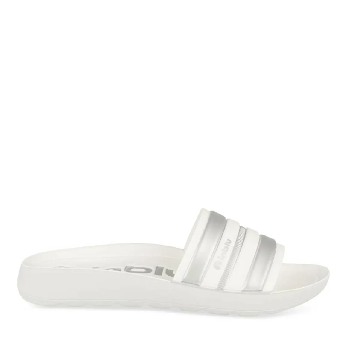 Badslippers WIT INBLU