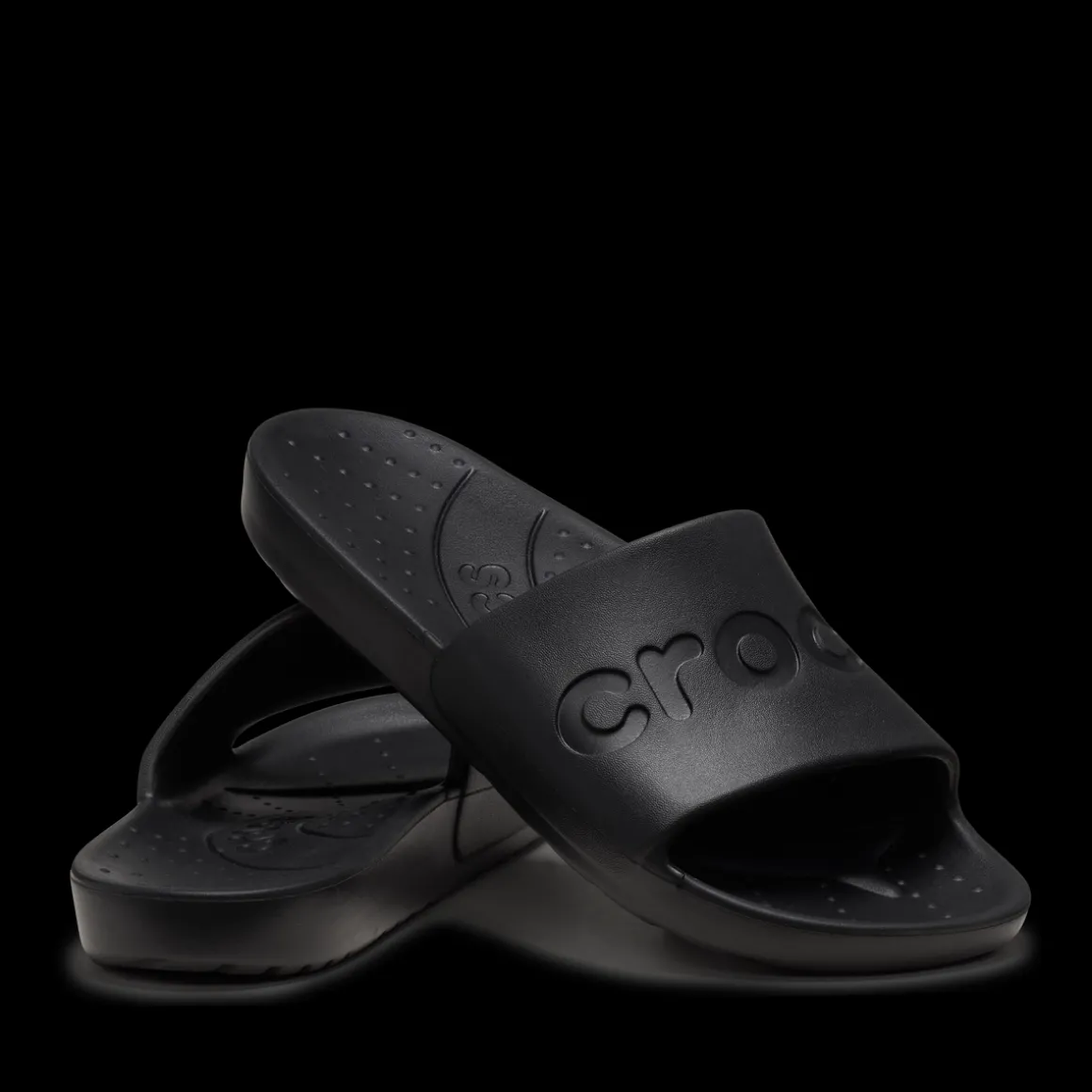 Badslippers ZWART