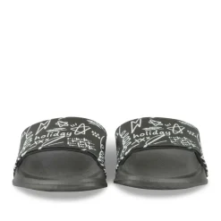 Badslippers ZWART