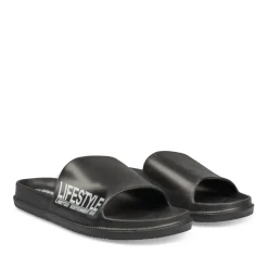 Badslippers ZWART