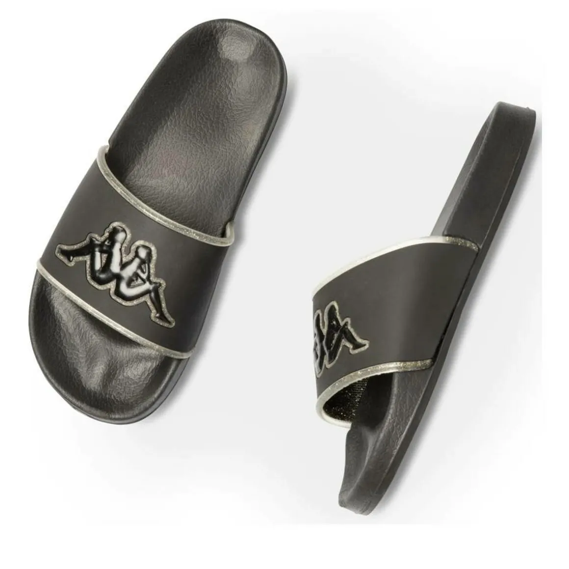 Badslippers ZWART