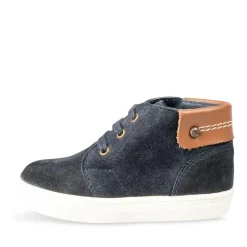 Enkellaarzen BLAUW FREEMOUSS BOY LEER