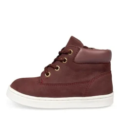 Enkellaarzen BORDEAUX FREEMOUSS GIRL LEER