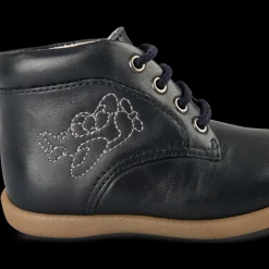 Enkellaarzen NAVY FREEMOUSS BOY LEER