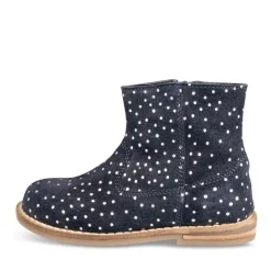 Enkellaarzen NAVY FREEMOUSS GIRL LEER