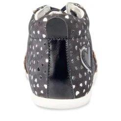 Enkellaarzen NAVY FREEMOUSS GIRL LEER