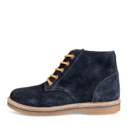 Enkellaarzen NAVY TAMS LEER