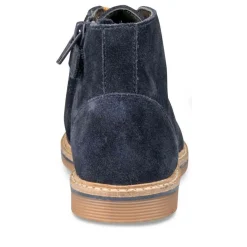 Enkellaarzen NAVY TAMS LEER