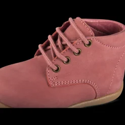 Enkellaarzen ROZE FREEMOUSS GIRL LEER