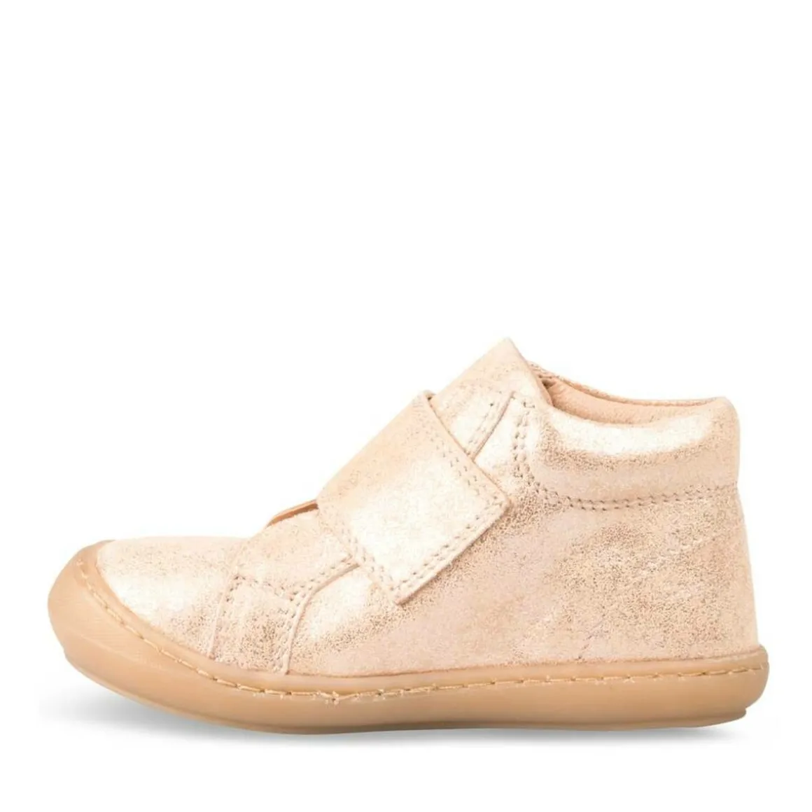 Enkellaarzen ROZE FREEMOUSS GIRL LEER