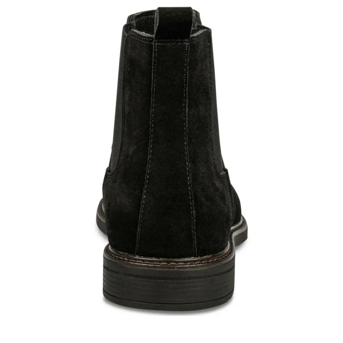 Enkellaarzen ZWART DENIM SIDE LEER