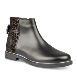 Enkellaarzen ZWART LOVELY SKULL LEER