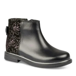 Enkellaarzen ZWART NINI & GIRLS LEER
