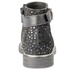 Enkellaarzen ZWART NINI & GIRLS LEER