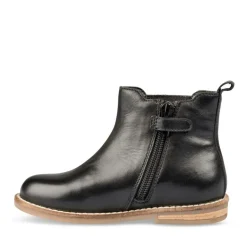 Enkellaarzen ZWART NINI & GIRLS LEER