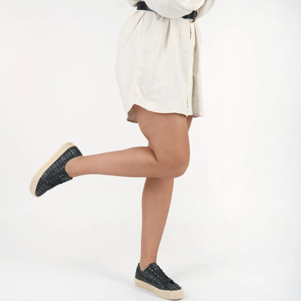 Espadrilles ZWART