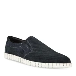 Mocassins NAVY DENIM SIDE LEER
