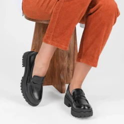 Mocassins ZWART