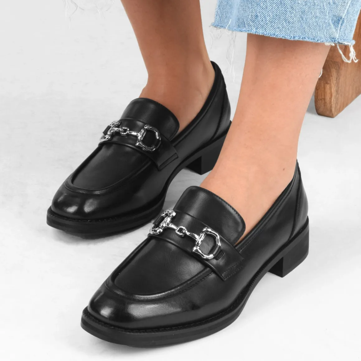 Mocassins ZWART