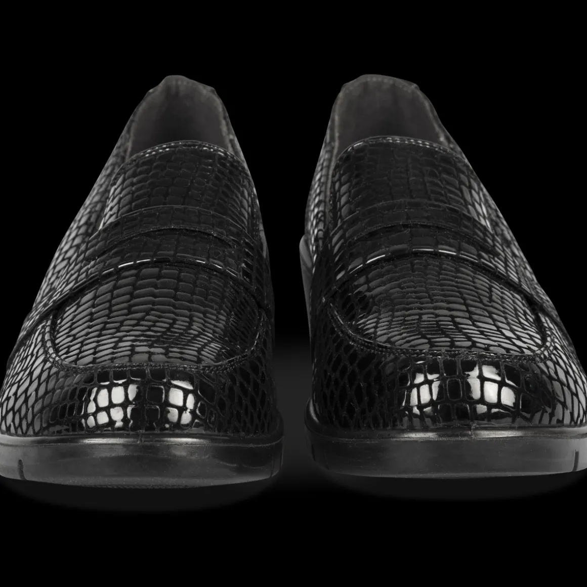 Mocassins ZWART
