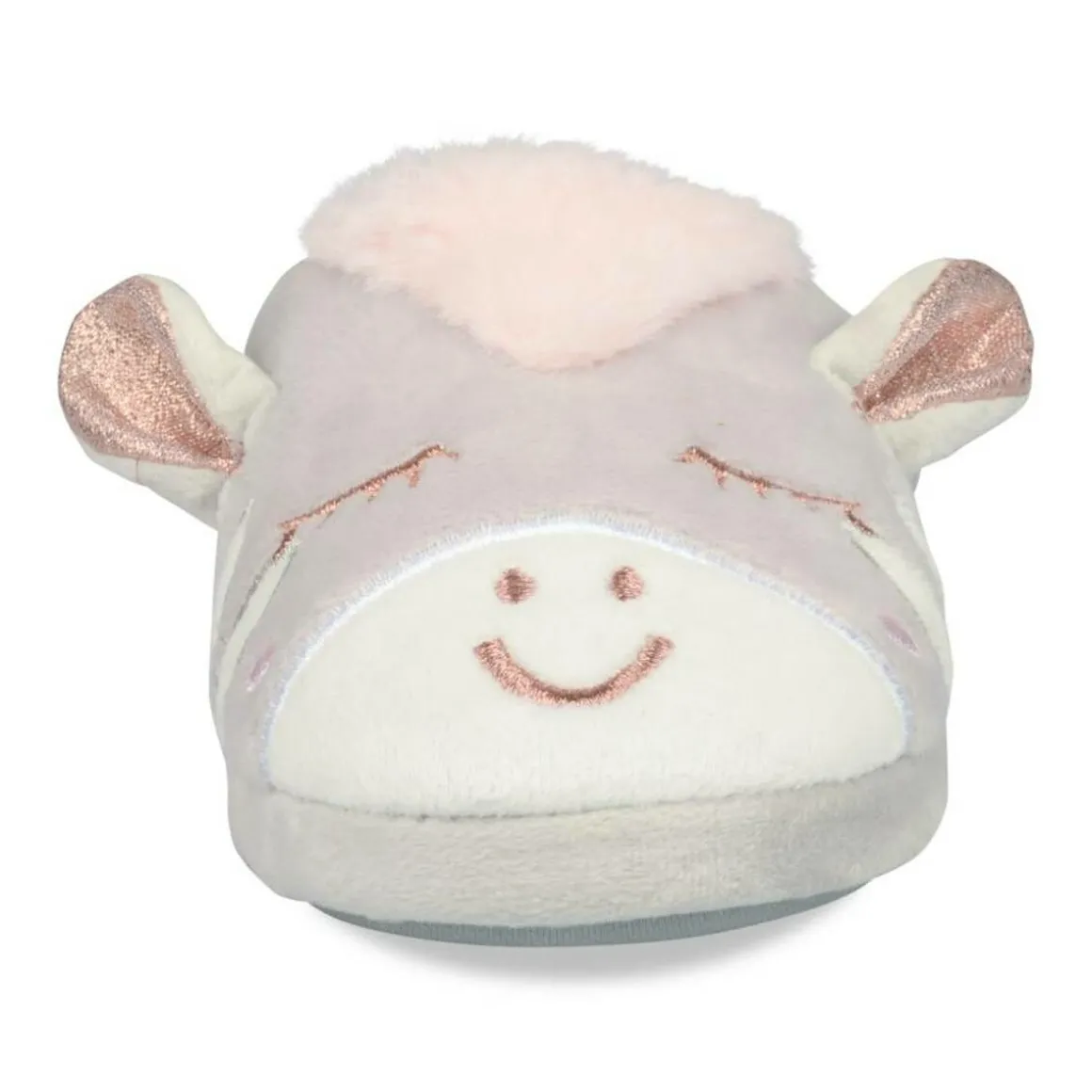 Pantoffels eenhoorn GRIJS LOVELY SKULL