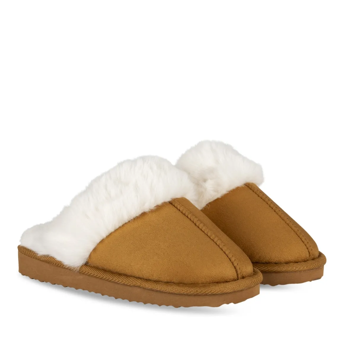 Pantoffels KASTANJEBRUIN