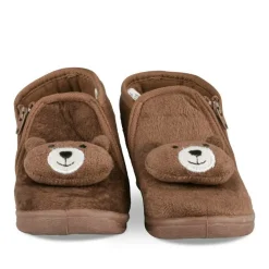 Pantoffels KASTANJEBRUIN