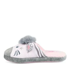 Pantoffels zebra GRIJS LOVELY SKULL