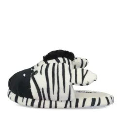 Pantoffels zebra WIT TAMS