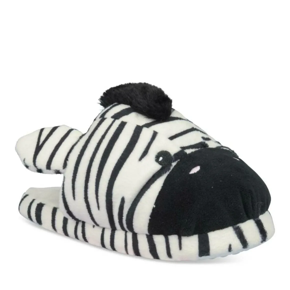 Pantoffels zebra WIT TAMS