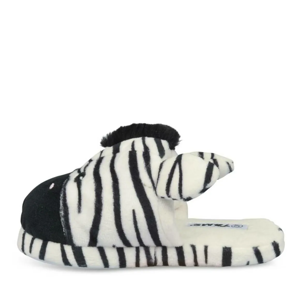 Pantoffels zebra WIT TAMS