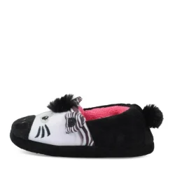 Pantoffels zebra ZWART LOVELY SKULL