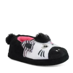 Pantoffels zebra ZWART LOVELY SKULL