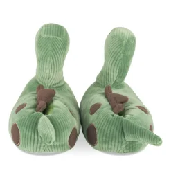 Pluche pantoffels dinosaurus GROEN TAMS