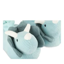 Pluche pantoffels dinosaurus BLAUW CHARLIE & FRIENDS