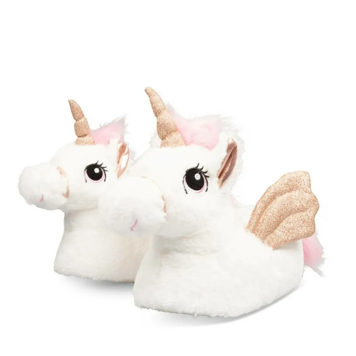 Pluche pantoffels eenhoorn WIT MERRY SCOTT
