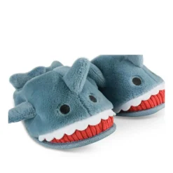 Pluche pantoffels haai NAVY TAMS