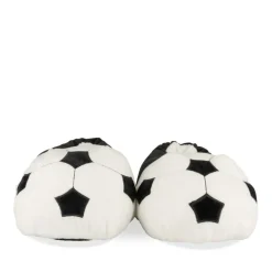 Pluche pantoffels voetbal ZWART TAMS