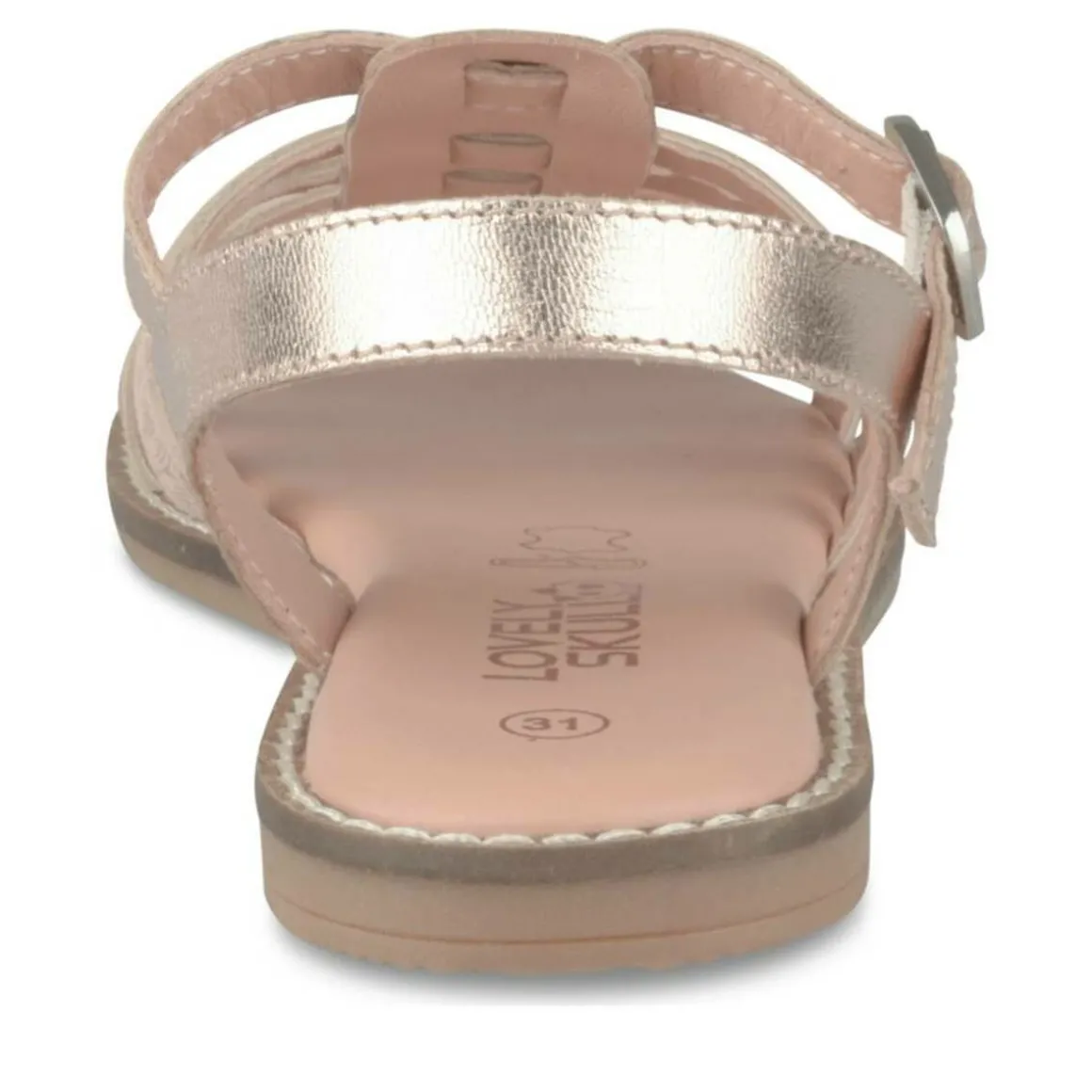 Sandalen ROZE LOVELY SKULL LEER
