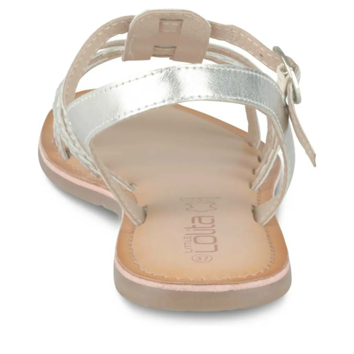 Sandalen ZILVER LITTLE LOLITA LEER