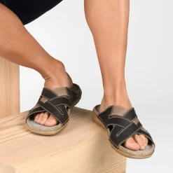 Slippers KASTANJEBRUIN