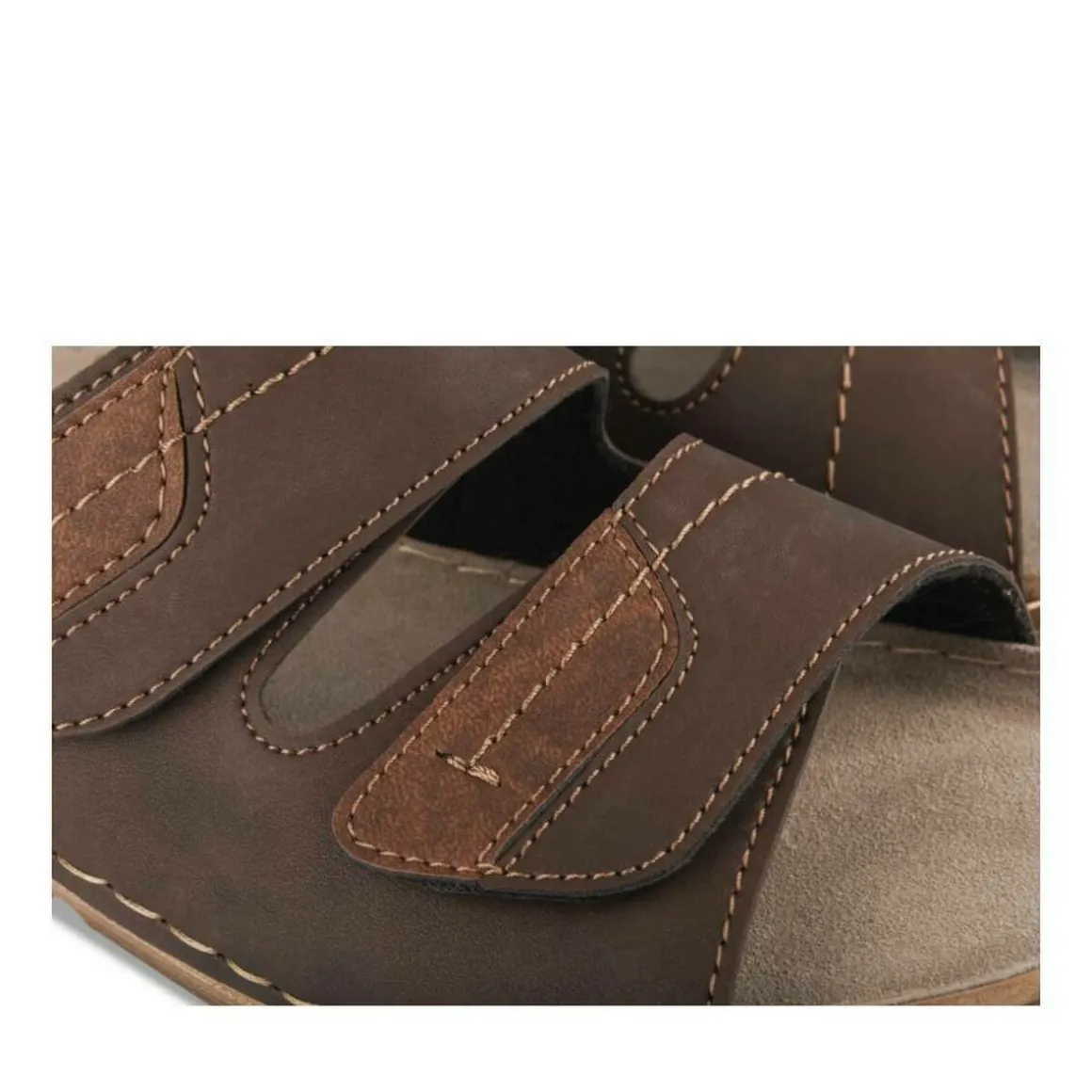 Slippers KASTANJEBRUIN