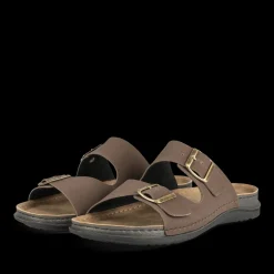 Slippers KASTANJEBRUIN