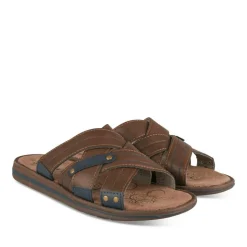 Slippers KASTANJEBRUIN