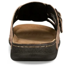 Slippers KASTANJEBRUIN NEOSOFT RELAX LEER