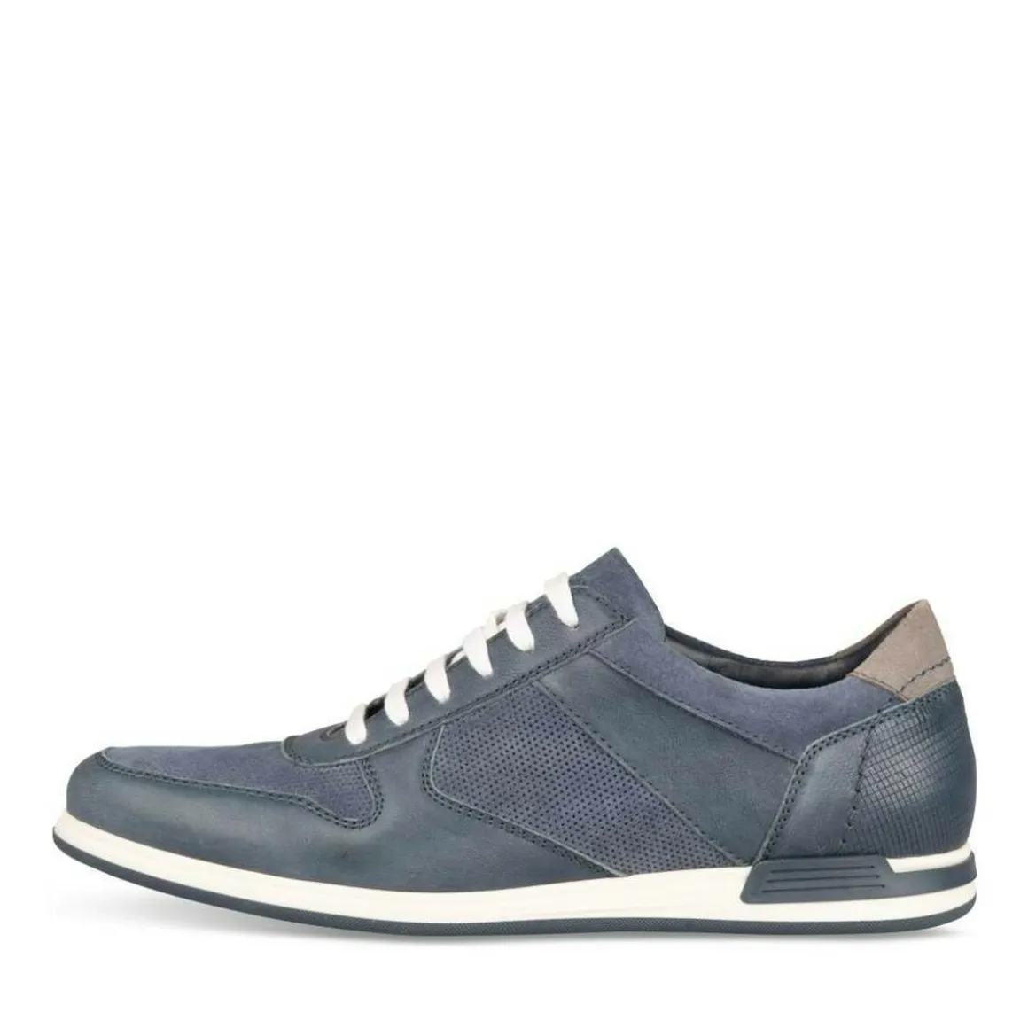 Sneakers BLAUW DENIM SIDE LEER