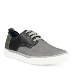 Sneakers GRIJS DENIM SIDE LEER