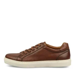 Sneakers KASTANJEBRUIN DENIM SIDE LEER