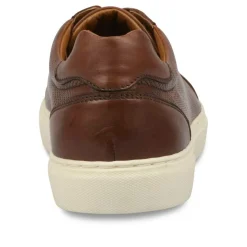 Sneakers KASTANJEBRUIN DENIM SIDE LEER